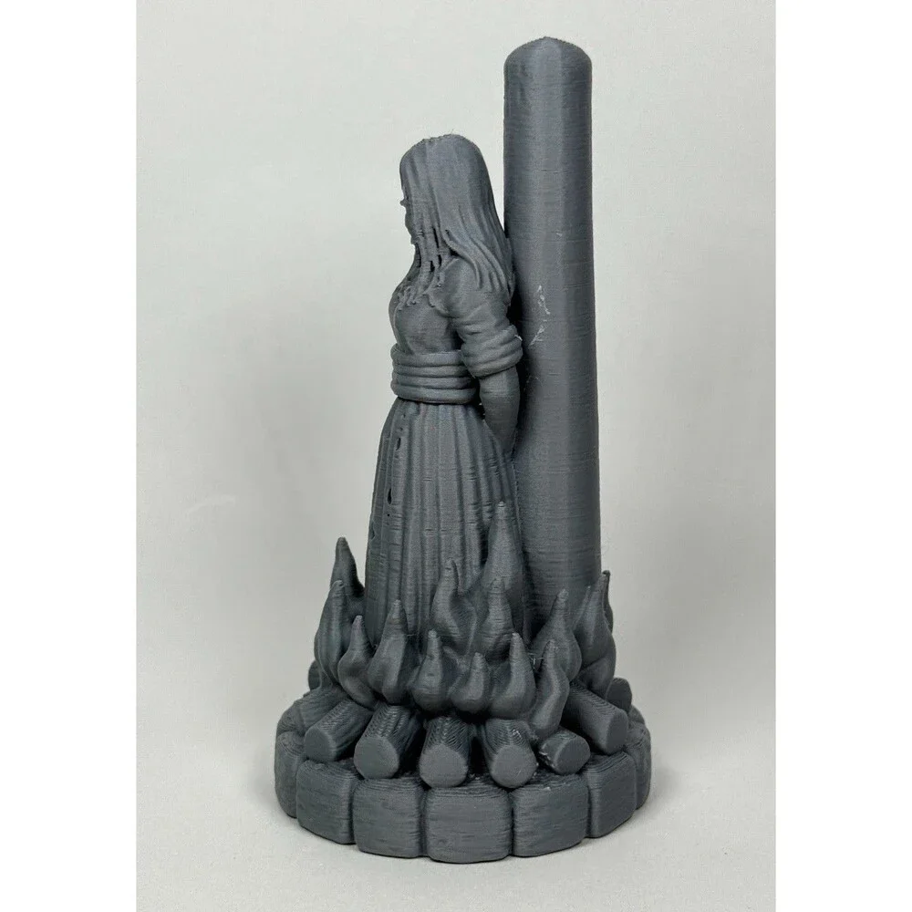 Salem Witch Trials Burning Witch at the Stake Paintable Toy